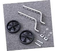 TOGEVAL Stabilisateurs Garçon Fille Roues Entraînement Noires Compatibles VTT et Petites Vélos Garçon Fille Roues Auxiliaires pour Apprentissage Sécurisé