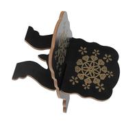 TOGEVAL Support de Lecture en Bois Foncé Détachable pour Magazines Portable Compact pour Recettes Prières et Études à Domicile Bureau ou École