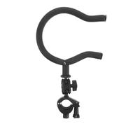 TOGEVAL Support de Manche pour Guitare Acoustique et Basse, Pince Métallique Robuste Compatible Pupitre de Micro, Accessoire Suspendre Polyvalent pour Studio et Scène, Fixation sans