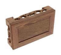 TOGEVAL Support de Présentation en Bois de Poulet Sculpté Rectangulaire 15X9X38 CM Piédestal Rétro Multifonction pour Bases de Service à Thé et Pots de Fleurs Décor Intérieur Élégant