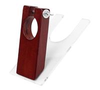 TOGEVAL Support de Tondeuse à Tapis Bois et Acrylique Guide Pratique pour Cisaillement et Rangement Accessoire Antidérapant pour Coupe-net de Tapis Installation Facile et Utilisation