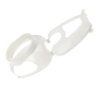 TOGEVAL Support Fixe pour Pigeon en Plastique Résistant Blanc, Porte-injecteur pour Oiseaux Cadre de Fixation pour Injection et Pose de Collier, Accessoire Réutilisable pour Soins
