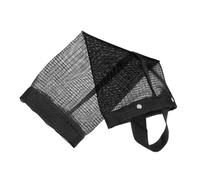 TOGEVAL Support Porte-Paquet D'épicerie en Polyester Noir, Distributeur Mural sans Installation, Rangement Suspendu Polyvalent Cuisine Et Salle De Bain, Organiseur Pratique Et Compact