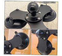 TOGEVAL Support Ventouse Triple avec Base à Ventouses Rotation Fixation Sécurisée pour Pare-Brise Compatible Navigation et Téléphonie Matériaux Durables et Inoxydable