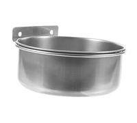 TOGEVAL Suspendue en Acier Inoxydable pour Chien Bol Antidérapant pour Animaux Accessoire Pratique pour Cage Design Unique et aux Morsures Facile à Nettoyer