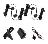 TOGEVAL Système de de Recul Voiture avec Alarme Voix Réelle Kit Capteurs Stationnement Arrière Points Distance Précise Installation Facile Compatible Multi-modèles