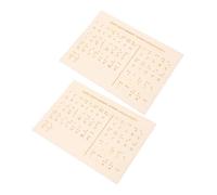 TOGEVAL Tableau Braille En 2pcs Outil Pédagogique Montessori Alphabet Et Chiffres Apprentissage Du Braille Pour Débutants Éducation Des Malvoyants Adapté Aux Garçon Et Filles Et Adultes