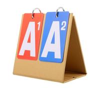 TOGEVAL Tableau de Score à Bascule Portable en Papier Jaune Spécial, Mini Marqueur de Score pour Jeux de Cartes et Sports, Outil Stable et Lisible pour Tournoi et Soirée Ludique