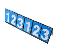 TOGEVAL Tableau De Score Multifonction Tennis De Table 6 Chiffres Plastique Solide Bleu Affichage Portable pour Arbitres Compétition Sports Plein Air