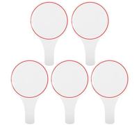 TOGEVAL Tableaux de Score Effaçables à Sec 5 Pièces Panneaux Face pour Notation de Jury et Compteur de Score 30X20Cm Réutilisables