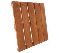 TOGEVAL Tapis Bois Massif 40x40 Cm Antidérapant, Revêtement de Sol en Bois Naturel pour Sauna et Salle de Bain, Tapis de Bain Surélevé Finition Huile de Cire, Résistant à L’humidité, Spa