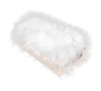 TOGEVAL Tapis de Fond pour Photos D’Ongles Blanc Tissu Acrylique Doucet et Moelleux Fond Photo Décoratif pour Nail Art pour Salon de Manucure Légère et Portable Dimensions Compactes