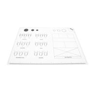 TOGEVAL Tapis de Formation pour Ongles en Silicone Blanc, Coussinet Flexible pour Apprendre L'application Acrylique et Pratiquer le Nail Art, pour Apprentissage et Usage Professionnel