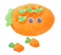 TOGEVAL Tapis de Jeu en Forme de Carotte Enrichissement Interactif pour Petits Rongeurs Cochons et Hamsters Stimule Instinct Naturel et Favorise Exercice Physique