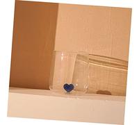 TOGEVAL Tasse Verre Forme de Cœur pour Café Lait et Eau et Cadeau de Maison pour Couple ou Ami