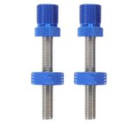 TOGEVAL Tige de Fixation Carrée Anti-Desserrage pour Boîtier de Pédalier de Vélo Bleu 2 Pièces - Vis Filetées M8 Robustes pour Entretien VTT et Cyclisme Adulte Outil de Centrage et