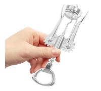 TOGEVAL Tire-bouchon à Ailes Acier Inoxydable pour et Bière Ouvre-bouteille Manuel Ergonomique Poignée Large et Robuste Accessoire de Fête Multifonction pour Bouteilles Standard