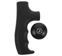 TOGEVAL Trekking Pole Replacement Handle Grip with Compass Hiking Cane Adapter Lightweight Aluminum Alloy Knob for Outdoor Camping and Mountaineering