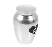 TOGEVAL Urne Funéraire Animaux Acier Inoxydable Boîte Commémorative pour Cendres de Chien et Chat Urne Décorative Légère et Portable pour Souvenir