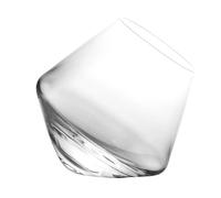 TOGEVAL Verre à Whisky en Cristal 300 Ml Rotatif Anti-Renversement pour Cocktails Bourbon Vodka Verre à Vin Original Fond Loupe Dégustation et Bar à Domicile