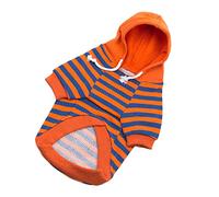 TOGEVAL Vêtements Coton pour Animaux Pull Rayé Doux pour Chiens Et Chats Pyjama Confortable pour Petits Animaux Tenue Idéale pour Événements Et Photos