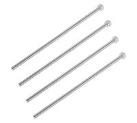 TOGEVAL Vis de Rehausseur de Potence Vélo M6x150 en Acier Inoxydable 4 Pièces, Boulons Filetés de Réglage pour VTT, Vis de Remplacement pour Rallonge Guidon, Compatible à