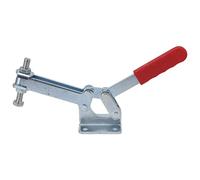 Toggle Clamp 630kg Holding Force | Sturdy Horizontal Quick Release Clamp for Jigs/Fixtures/Welding | Iron & Plastic Construction, 1400g Weight
