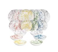 Tognana Apulia, service de vaisselle 18 pièces pour 6 personnes, porcelaine, multicolore