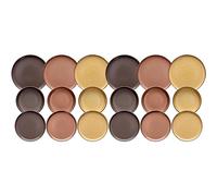 Tognana Bruges Service d'assiettes pour 6 personnes, 18 pièces, Stoneware, multicolore