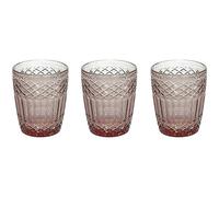 Tognana Claire, lot de 3 verres 300 cc, verre, rose
