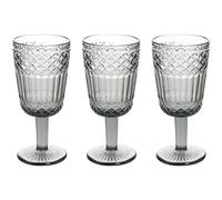 Tognana Claire Lot de 3 verres à pied 270 cc verre gris