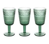 Tognana Claire Lot de 3 verres à pied 270 cc, verre vert
