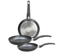 Tognana Copper & Charcoal, set de 3 poêles 20/24/28 cm, aluminium, noir