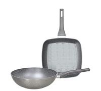 Tognana Deep Moon Lot de 2 pièces Wok 28 cm + Grill 28 x 28 cm