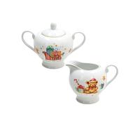 Tognana, ensemble crémier + sucrier Christmas Fairy Tale, porcelaine, multicolore