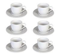 TOGNANA Every Day Circles Tasses à espresso 100ml, 6 pcs. avec soucoupes