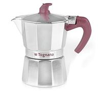 Tognana Extra Style Stovetop Coffee/Espresso Maker Moka Pot, 6-Cup,Silver