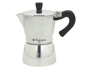 Tognana Grancucina, Cafetière 3 Tasses, Aluminium, Gris