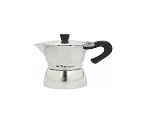 Tognana Grancucina Cafetière Moka, 1 Tasse, Mirror-Aluminium, Gris