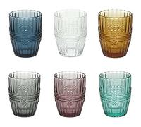 Tognana Ionico Lot de 6 verres 280 cc, verre, multicolore