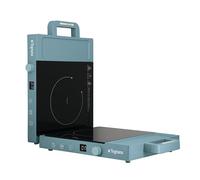 Tognana Iridea, Double Plaque à Induction 3500 W avec écran digital 2 chiffres et commandes soft-touch, Bleu Sucre