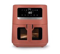 Tognana Iridea, Friteuse à air 8L, double résistance, écran numérique, minuterie, 80-200°C, fenêtre, 2000W, Rouge Pomme