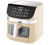 Tognana Iridea, Friteuse à air 9L, double résistance, affichage numérique, minuterie, 80-200°C, fenêtre, 2200W, Champagne