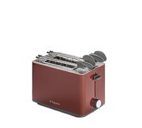 Tognana Iridea Wireless Toaster with Double Plug and Crumb Collector, Apple Red