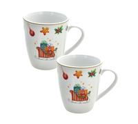 Tognana, Lot de 2 Mugs 340 ml Christmas Fairy Tale, Porcelaine, Multicolore