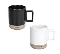Tognana, Lot de 2 Mugs 400 ml You & Me, Grès, Multicolore