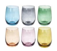 Tognana, Lot de 6 Verres 400 ml Rhapsody, Verre, Multicolore