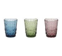 Tognana Madame Lot de 3 verres 230 cc en verre, multicolore