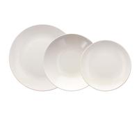 Tognana Natural Love, Service de vaisselle 18 pièces pour 6 personnes, Pierre, Beige