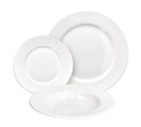 Tognana Philo, Service de vaisselle 18 pièces pour 6 personnes, Porcelaine, Blanc